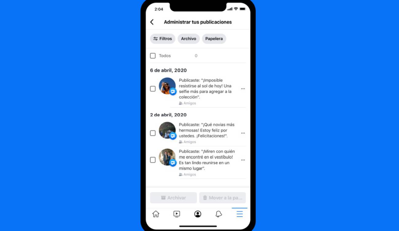 Photo of Nueva función de Facebook deja borrar varios post a la vez