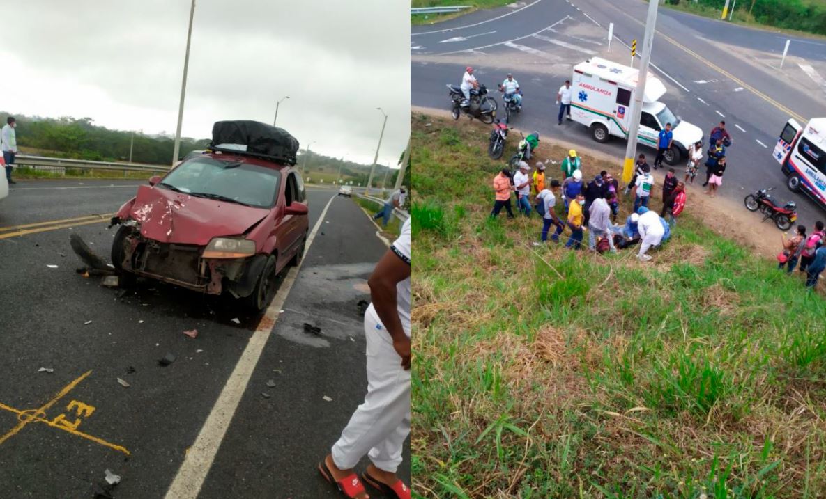 Photo of Motociclista cae de un puente tras chocar con un carro en Planeta Rica