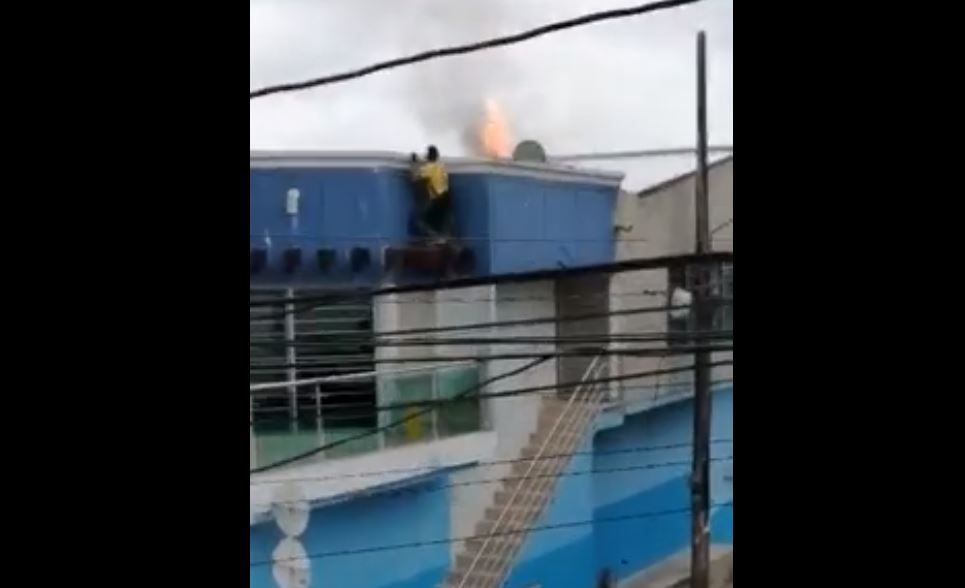Photo of En vídeo | Conato de incendio en apartamento de Pueblo Nuevo