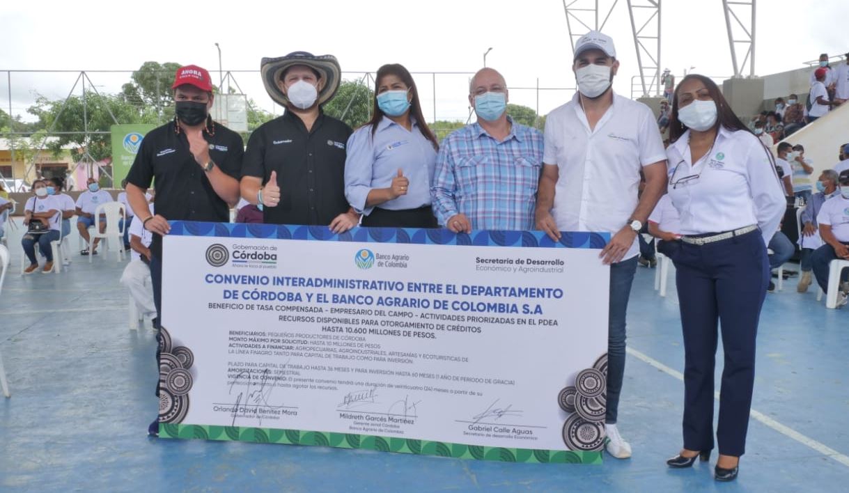 Photo of Gobernación de Córdoba y Banco Agrario disponen de $10.500 millones para préstamos a pequeños productores