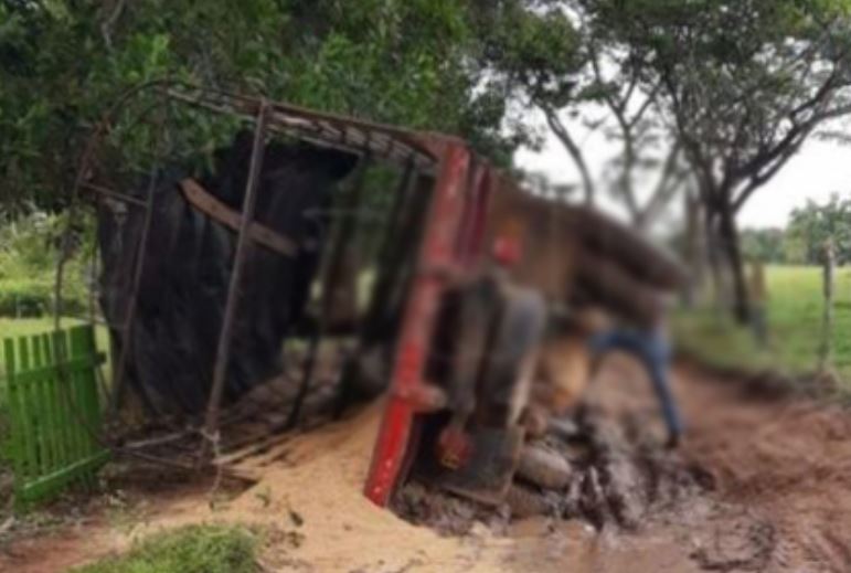Photo of Camión ganadero se volcó por el mal estado de la vía en zona rural de Planeta Rica