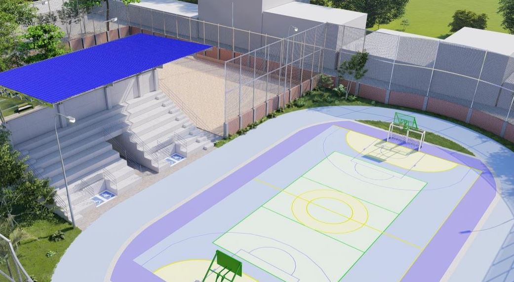 Photo of Polideportivo del barrio El Prado de Pueblo Nuevo será reconstruido