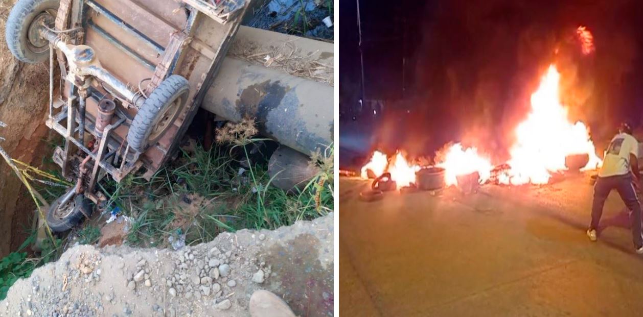 Photo of Caída de motocarro a hueco en la variante de Montelíbano generó protesta ciudadana