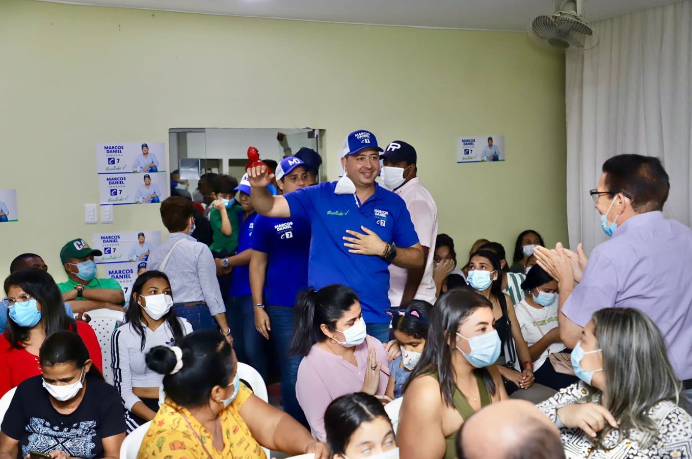 Photo of En Sucre, Marcos Daniel ratifica su compromiso de convertirse en el senador de las regiones
