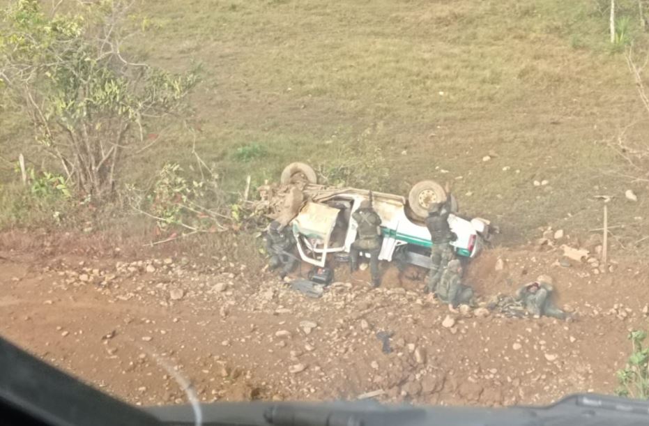 Photo of Hostigan a convoy policial en zona rural de Puerto Libertador