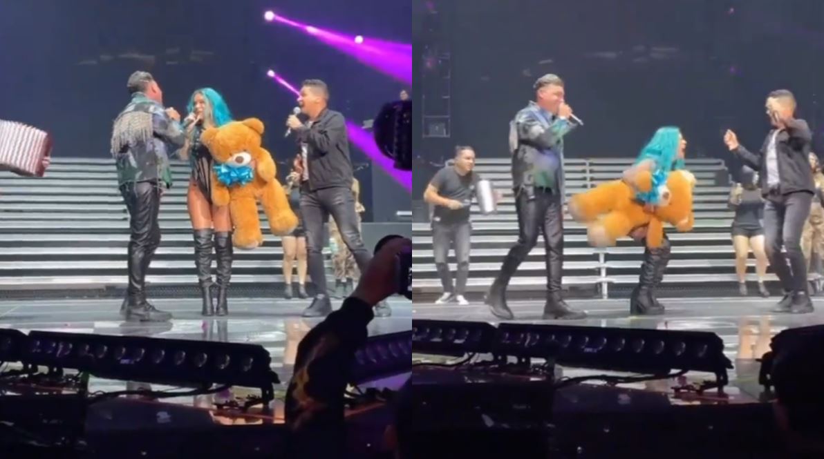 Photo of A la Bichota le regalaron un osito dormilón: Karol G se lució con sorpresa en su concierto en Bogotá