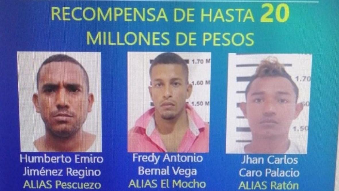 Photo of Ofrecen recompensa por sujetos que se le fugaron a la Policía en Planeta Rica