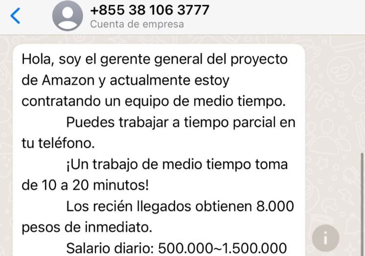 Photo of ¿Lo contactó el gerente de Amazon para trabajar? Ojo, porque es falso y es una estafa