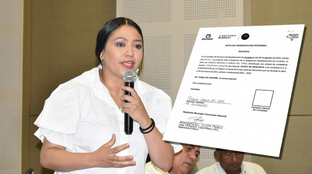 Photo of Yessica Cabeza renunció a su aspiración a la gobernación de Córdoba