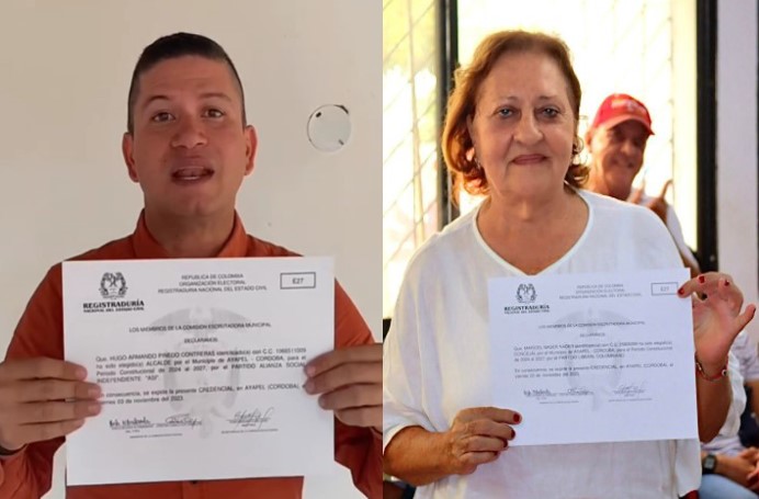 Photo of Hugo Pinedo, alcalde electo de Ayapel ya recibió su credencial. Maricel Nader ejercerá como concejal