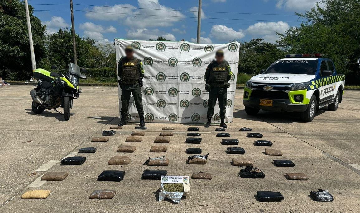 Photo of Policía incauta 40 kilos de marihuana en Planeta Rica