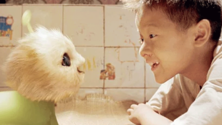 BooBoo, el robot con forma de conejillo de Indias que combate la soledad en niños y jóvenes.