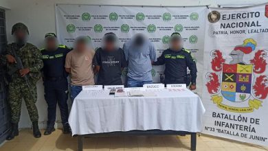 Photo of Ejército y Policía Nacional capturan en Planeta Rica y Sahagún a tres sujetos dedicados al tráfico de drogas