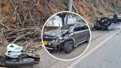 Photo of Seis heridos deja choque entre camioneta y motocicletas en vía Montelíbano–La Apartada