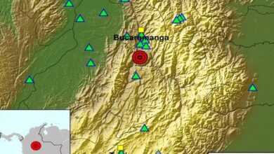 Photo of Un sismo de magnitud 5,8 sacudió el centro de Colombia en la madrugada